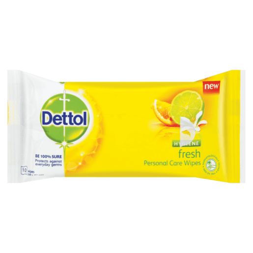 Dettol Hygiene Pc Wipes 10 S Fresh