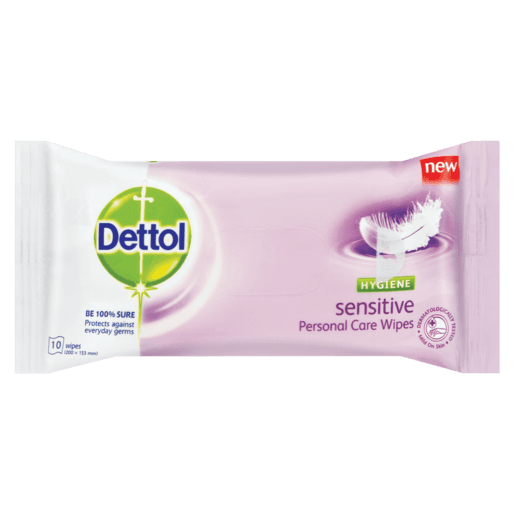 Dettol Hygiene Pc Wipes Sensitive 10 S