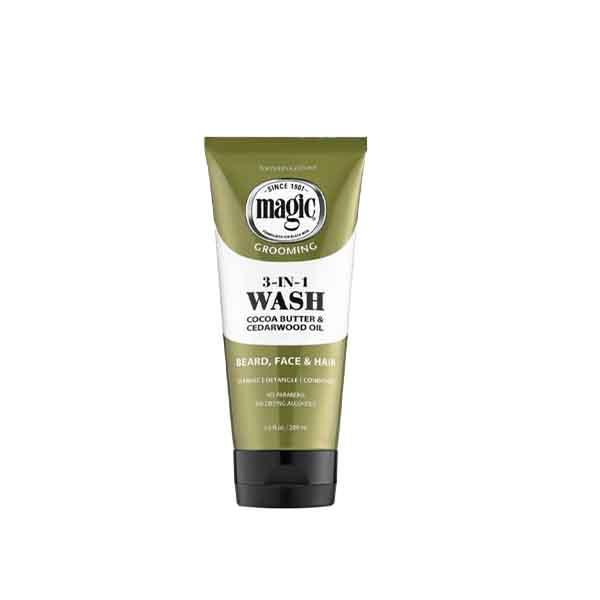Magic 3-In-1 Beard Wash With Almond Oil 181Ml